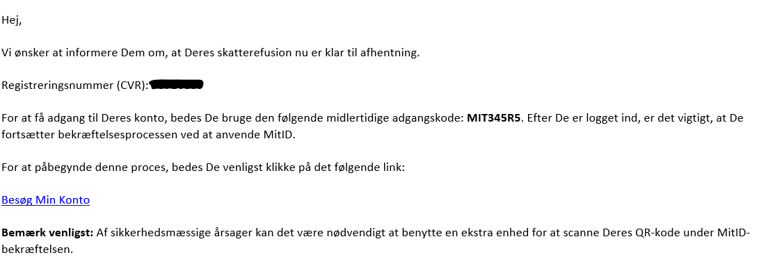 Falsk mail oktober 2023